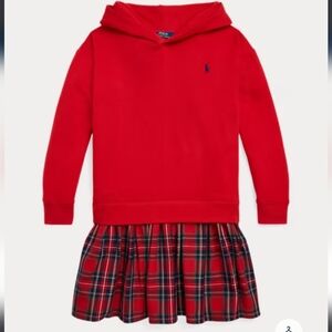 POLO RALPH LAUREN GIRLS HOODIE CHRISTMAS DRESS